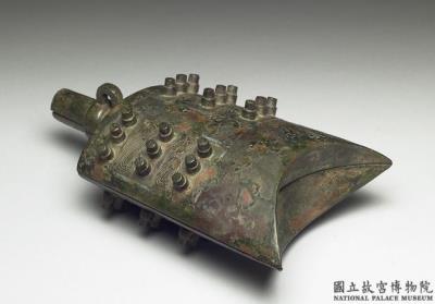 图片[3]-Refined clay inkstone encased in a bronze bell, Qing dynasty (1644-1911)-China Archive